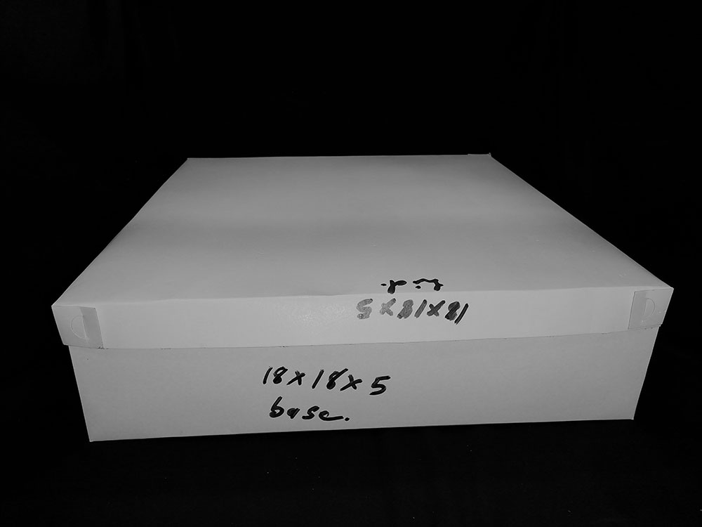 18 x 18 x 5 CAKE BOX CC BASE & LID