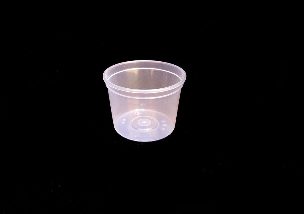 90ml PLASTIC TUB CLEAR