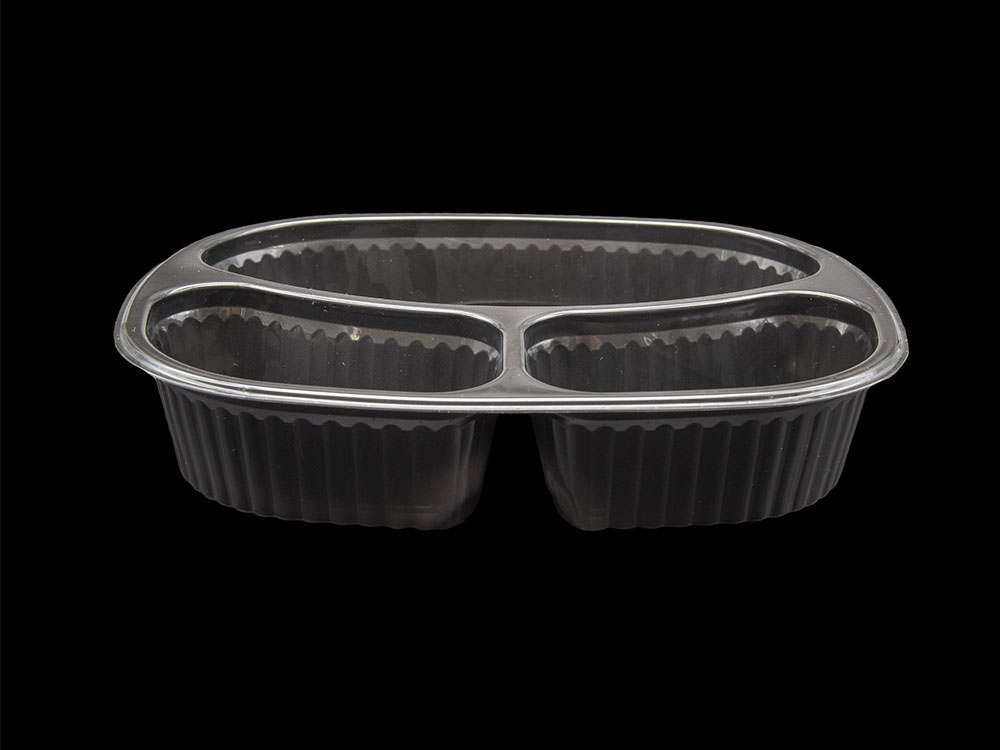 OVAL MEAL TRAY 3DIV ZIBO T731